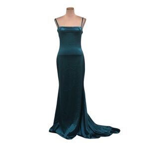 NWT ALAMOUR Lesiya Maxi Dress Size Large Emerald Green